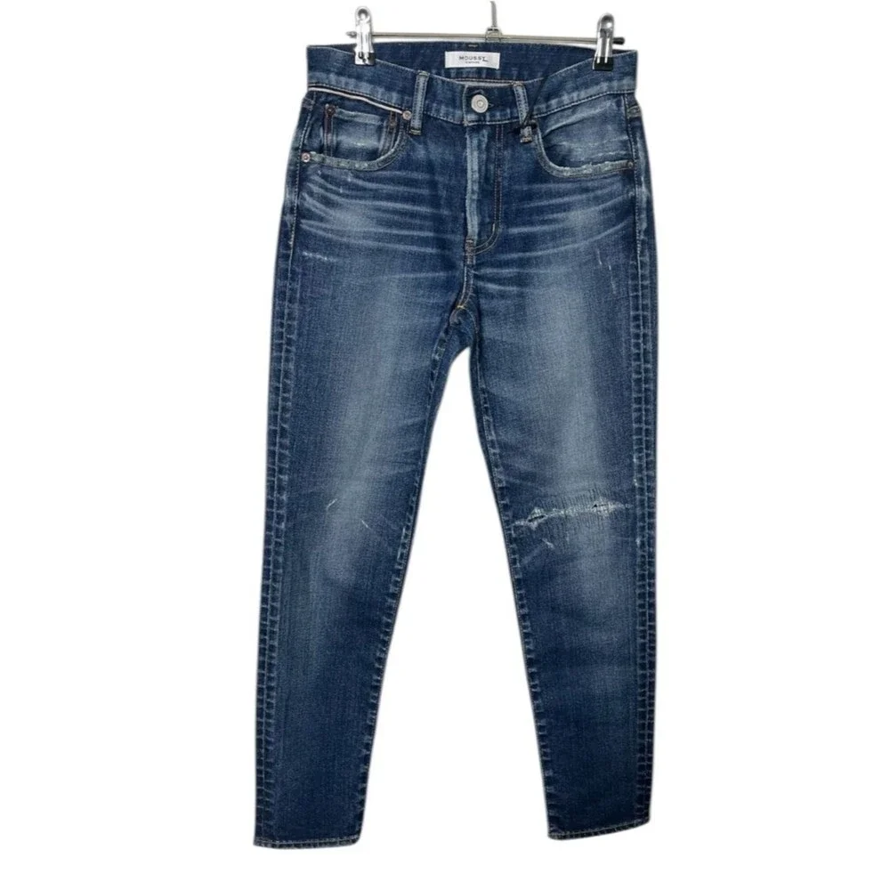 MOUSSY VINTAGE NWT Edgerton Skinny Jeans Women's 26‎ Dark Blue Selvedge Y2K Fit